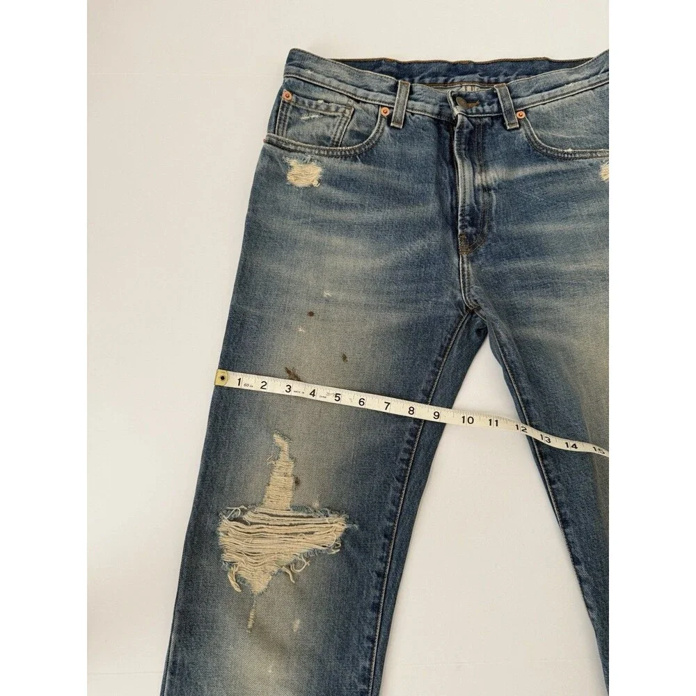 Gucci “Aveugle Par Amour” Distressed Denim Jeans - Size 30 Waist - $1100